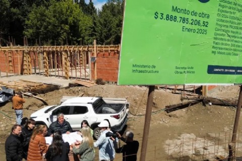 Figueroa supervisó el avance de obras educativas en San Martín de los Andes