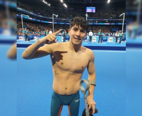 VIDEO | Iñaki Basiloff, el nadador neuquino que brilló obtuvo la medalla de oro en los Juegos Paralímpicos