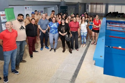 La ministra de Educación Soledad Martínez anunció que el CEF 1 retomará sus actividades de natación