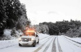 El aire polar se intensifica en la Provincia con nevadas y fuertes vientos